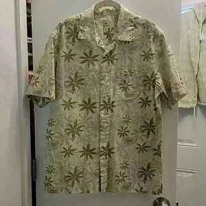 Solitude Men's short sleeve tropical shirt